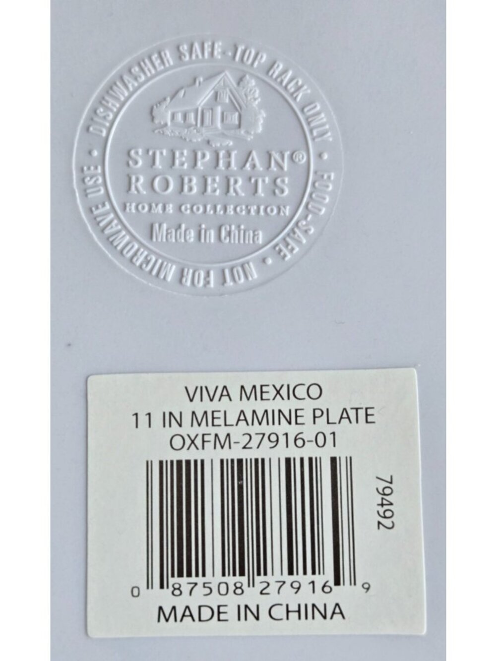 Stephan Roberts' Home Collection 11-inch Viva Mexico Melamine Plates Set Of 5 - Picture 4 of 6